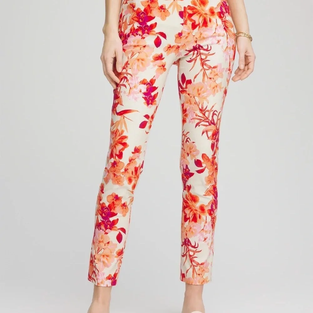 Chico’s Brigitte™ Slub Ankle Pants Tall - Picture 1 of 12